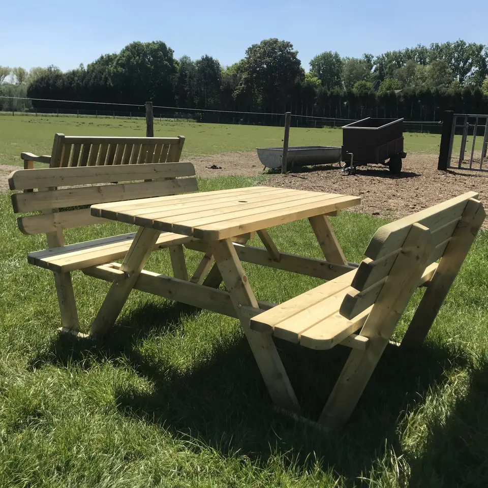 Picknicktafel KING® 140 cm met rugleuningen – foto 4