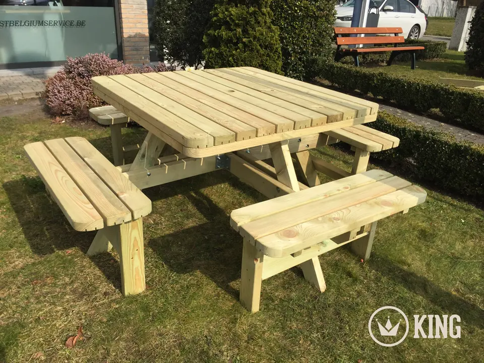 Vierkante picknicktafel KING® XXL – foto 4